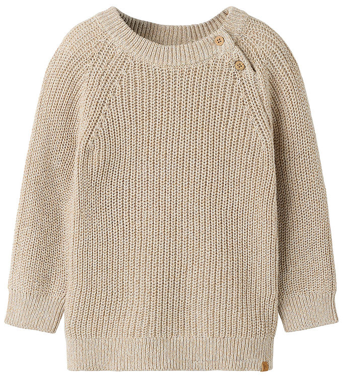 Lil Atelier Bluse - Strik - NmmRokkos - White Pepper/Melange