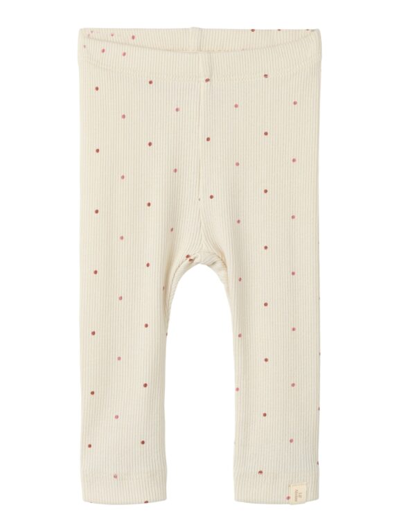 Lil Atelier Gago - Kye Slim Legging - Turtledove / Dot - 56 cm
