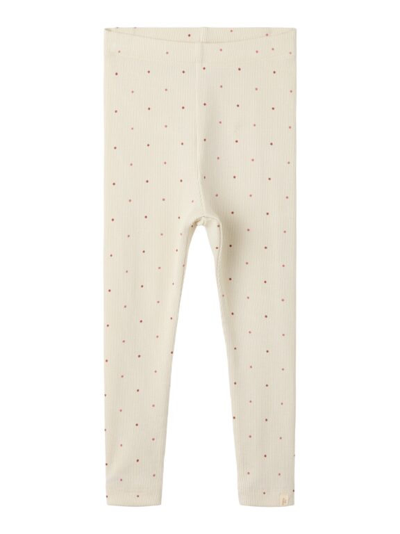 Lil Atelier Gago - Kye Slim Legging - Turtledove / Dot - 92 cm