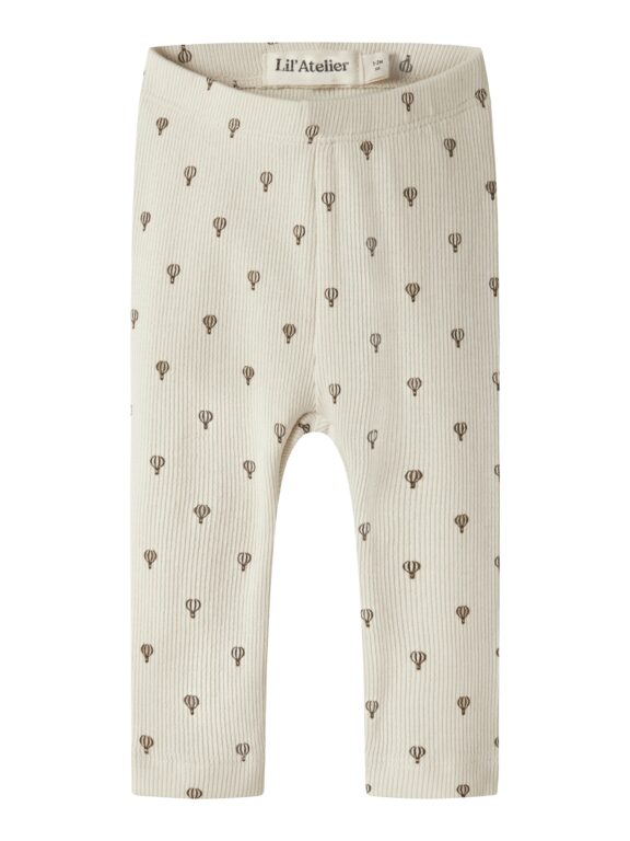 Lil Atelier Gago - Kye Slim Leggings NOOS - Turtledove/Air Balloon - 56 cm