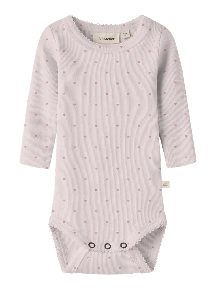 Lil' Atelier Gago Langærmet Body Slim - Hushed Violet - 56 Lil' Atelier Gago Langærmet Body Slim - Hushed Violet - 56