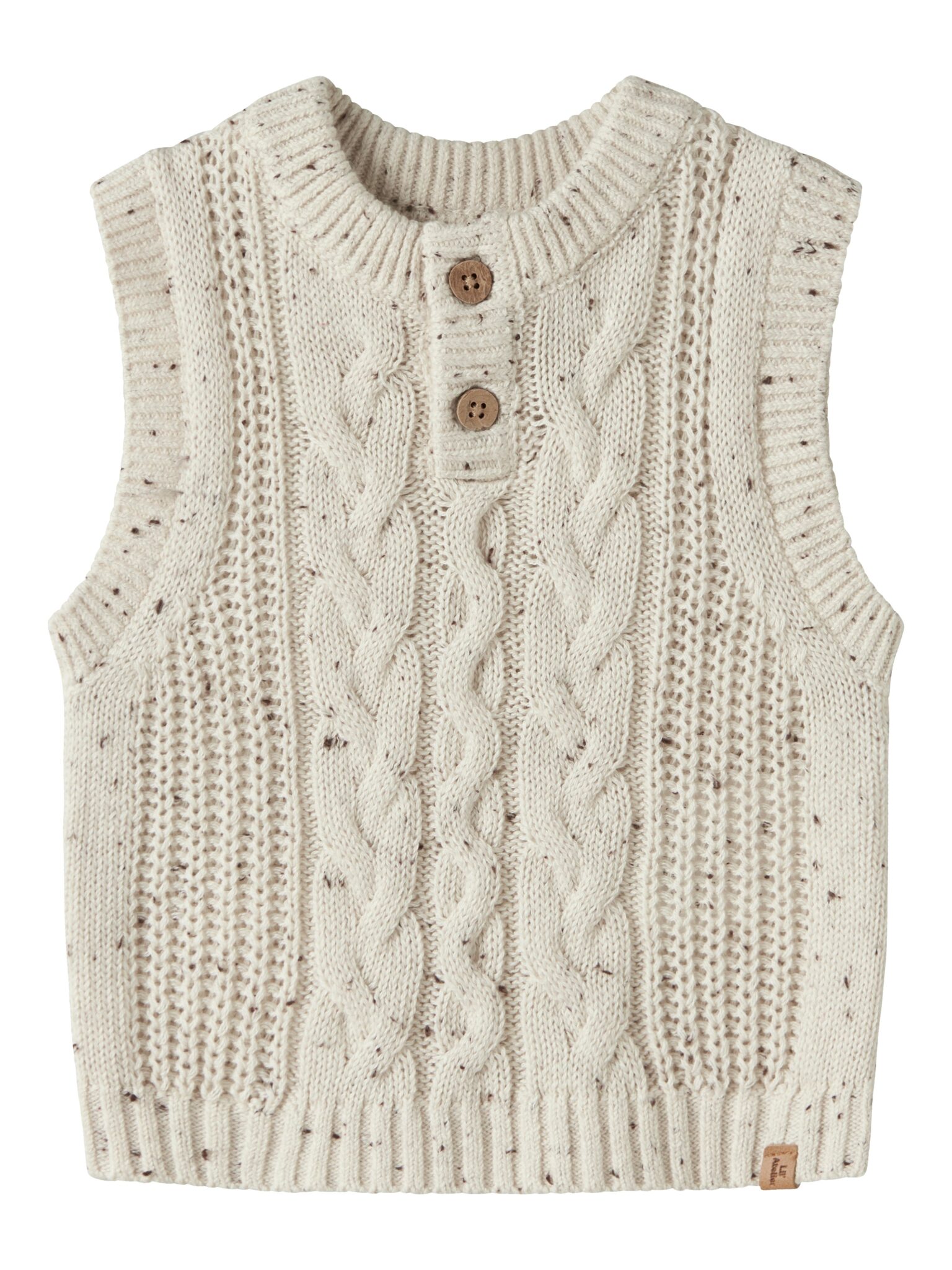 Lil Atelier Galto - Kai Knit Vest - Turtledove - 56 cm