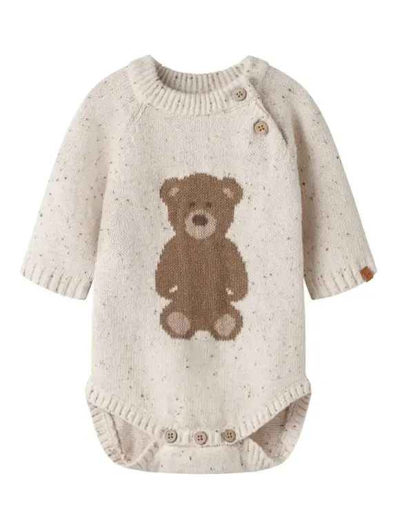 Lil' Atelier Galto Ria Langærmet Body - Turtledove - 68 Lil' Atelier Galto Ria Langærmet Body - Turtledove - 68