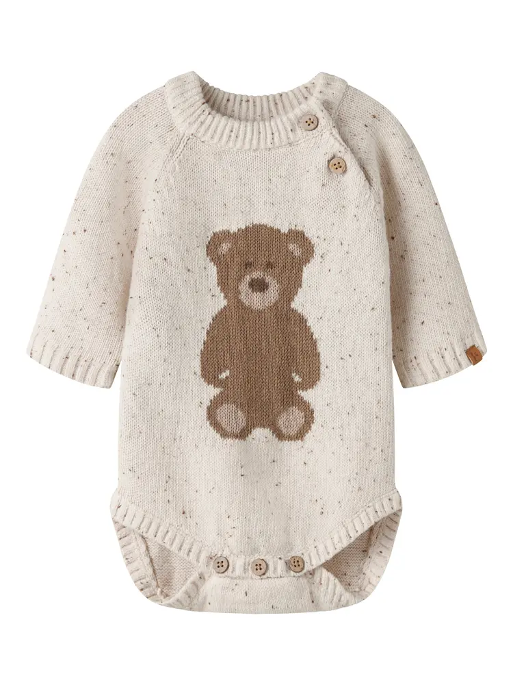 Lil' Atelier Galto Ria Langærmet Body - Turtledove - 68 Lil' Atelier Galto Ria Langærmet Body - Turtledove - 68