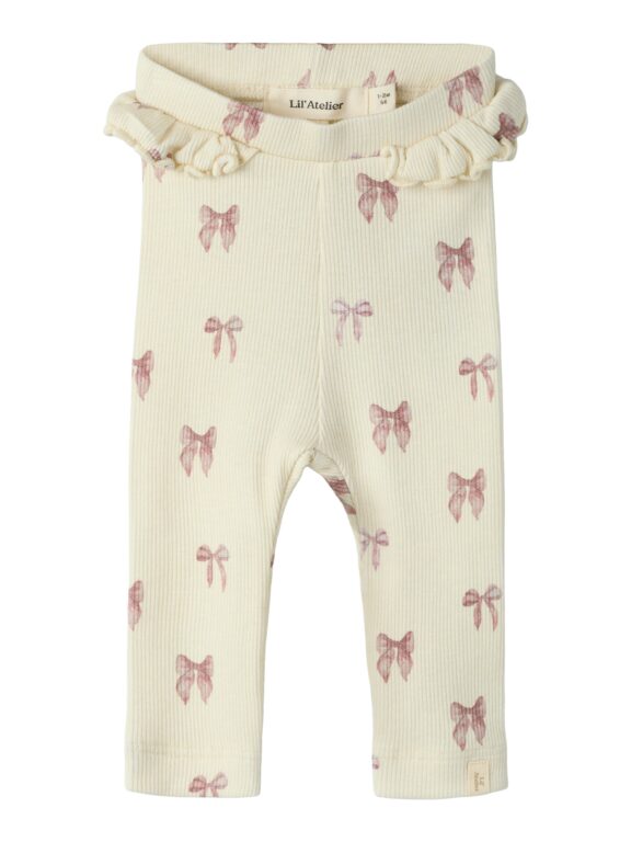 Lil Atelier Gavo - Efi Legging - Turtledove/Bow - 56 cm