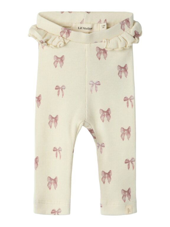 Lil Atelier Gavo - Efi Legging - Turtledove/Bow - 56 cm