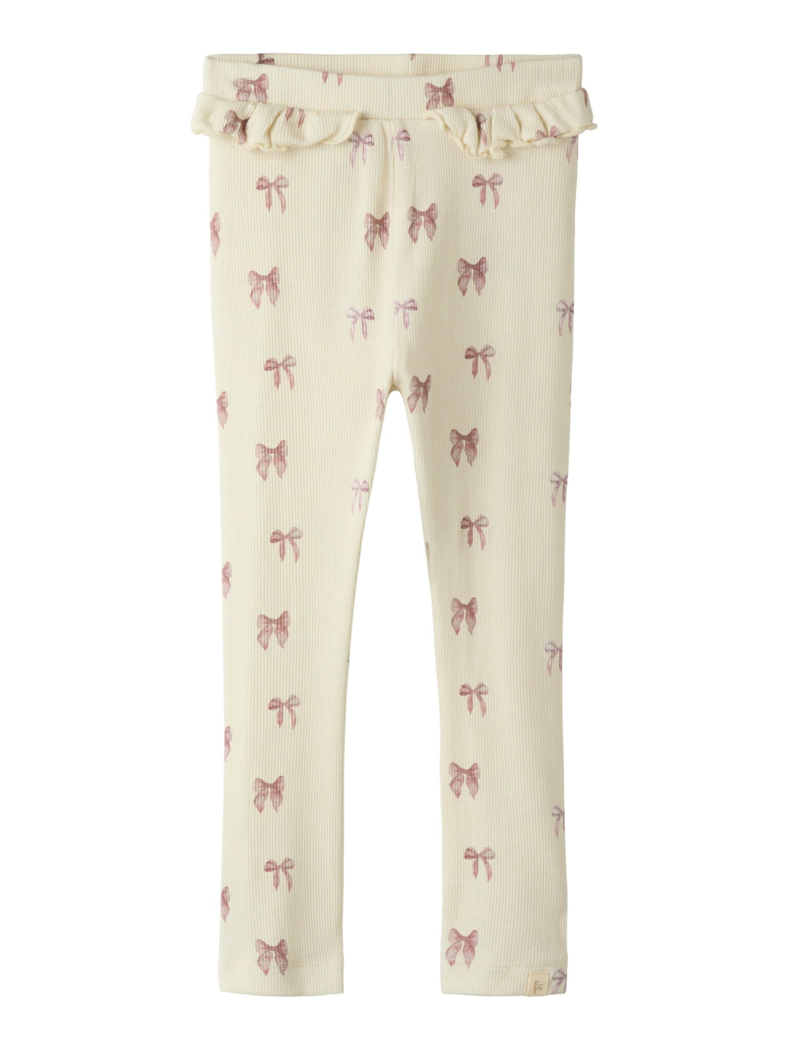 Lil Atelier Gavo - Efi Slim Leggings - Turtledove/Bow - 92 cm