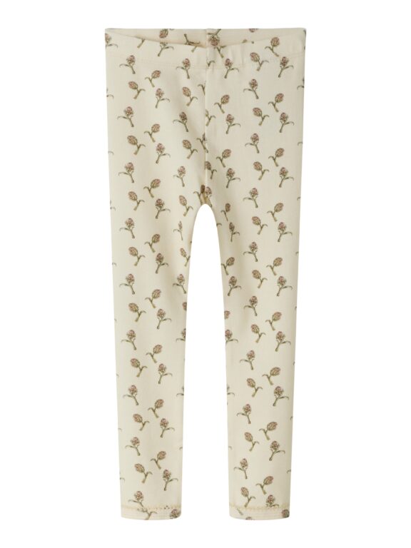Lil Atelier Gayo - Sag Slim Leggings - Turtledove / Artichoke - 92 cm
