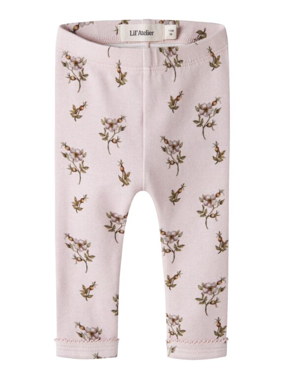 Lil Atelier Gayo - Sin Slim Leggings - Hushed Violet / Apple Rose - 56 cm