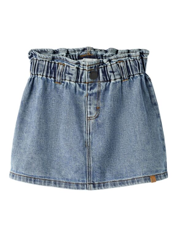 Lil Atelier Karole - Denim Skirt - Medium Blue Denim - 92 cm