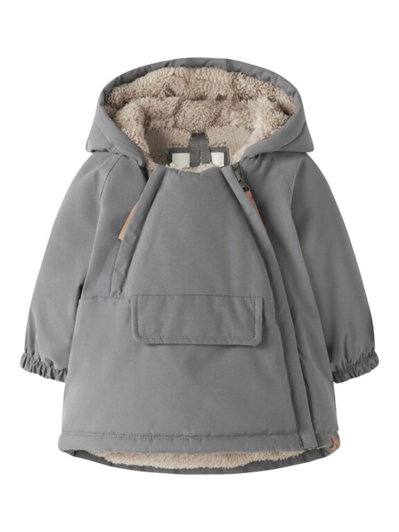 Lil Atelier Lasnow05 - Jacket Solid FO - Poppy Seed - 68 cm