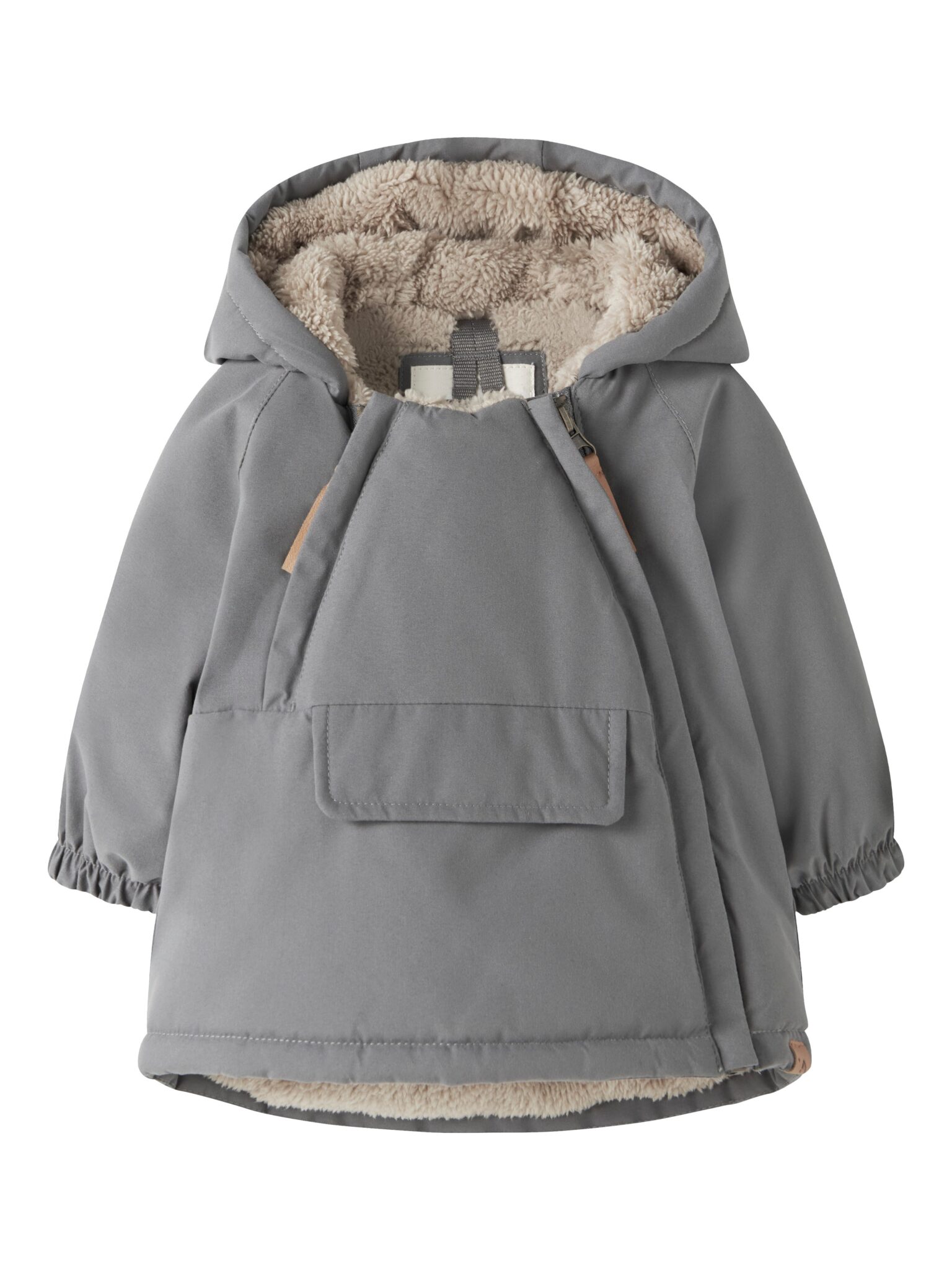 Lil Atelier Lasnow05 - Jacket Solid FO - Poppy Seed - 68 cm