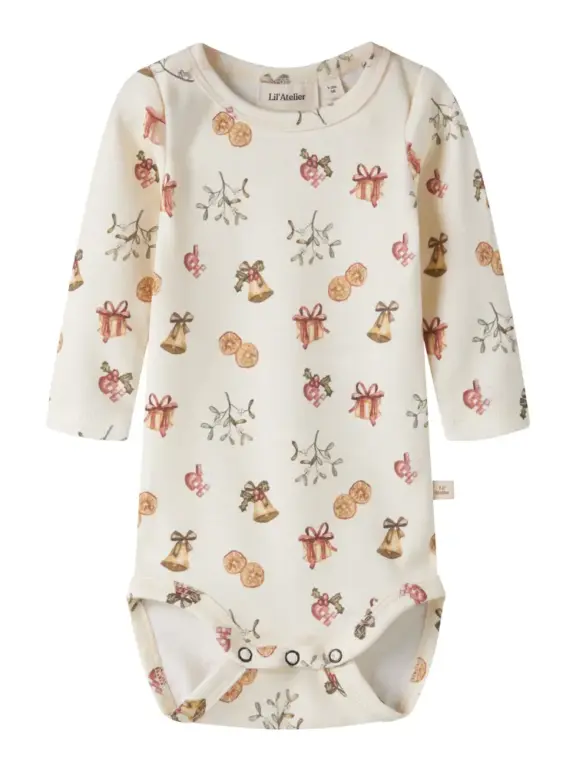 Lil' Atelier Layo Gus Langærmet Slim Body - Turtledove - 56
