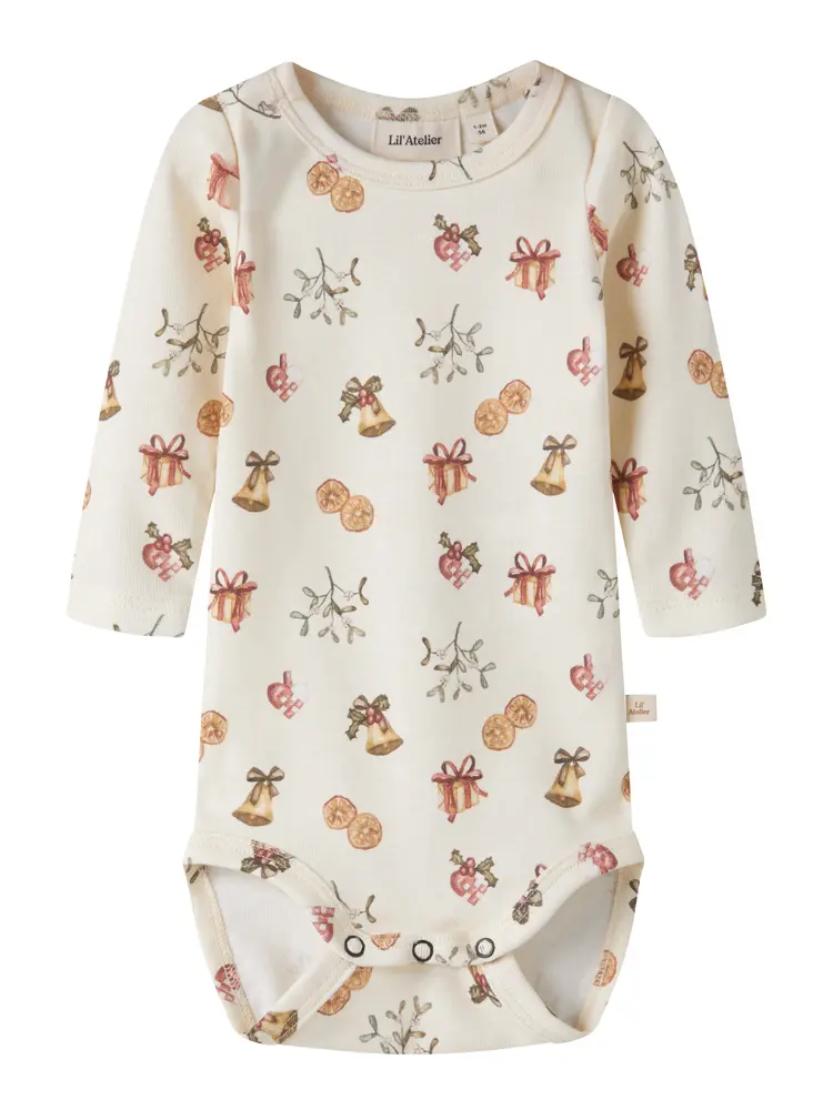 Lil' Atelier Layo Gus Langærmet Slim Body - Turtledove - 56