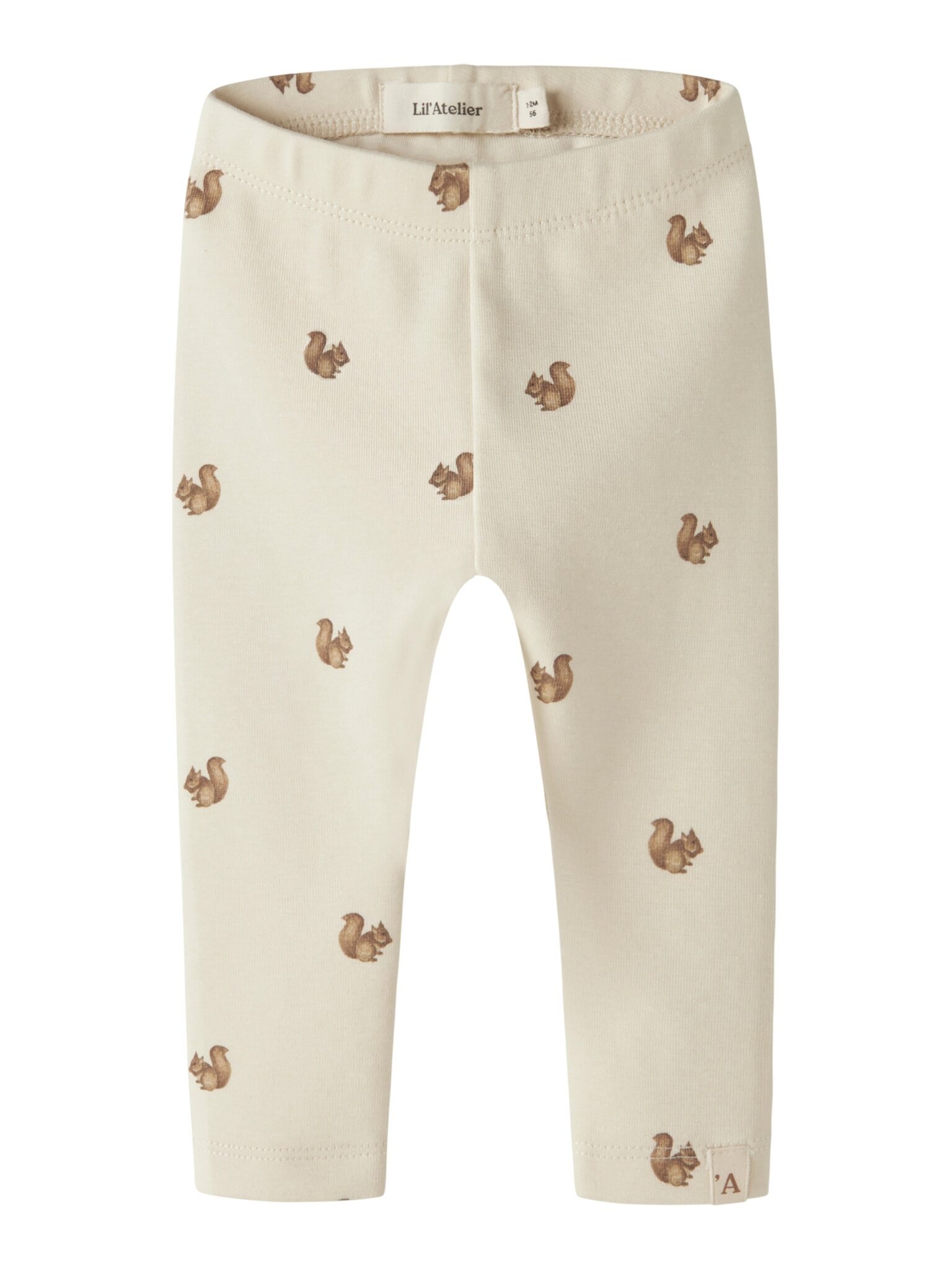 Lil Atelier Layo - Kim Slim Leggings NOOS - Turtledove/Squirrel - 56 cm