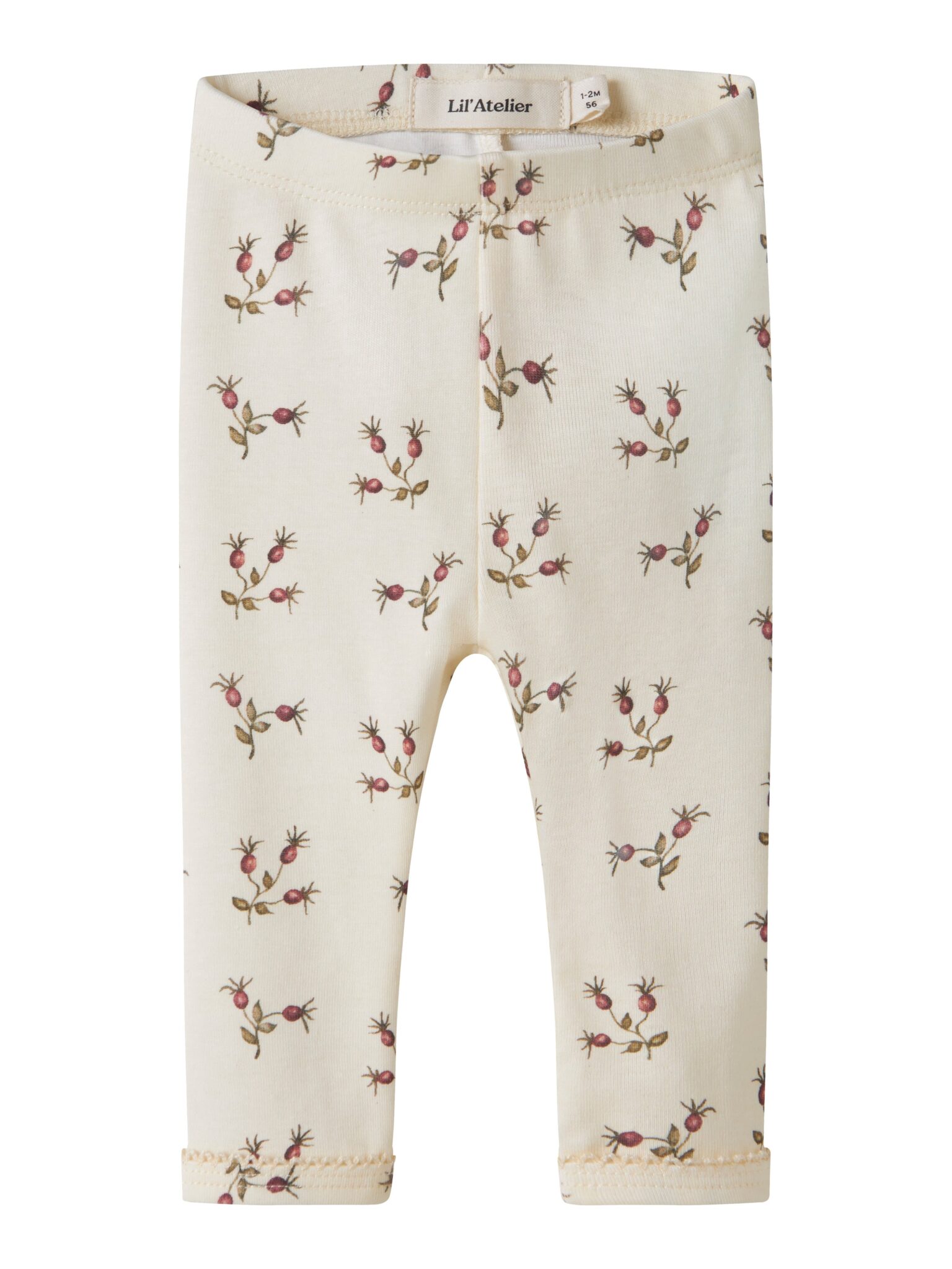 Lil Atelier Layo - Sin Slim Leggings - Turtledove / Rosehip - 56 cm