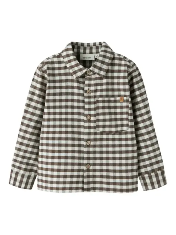 Lil' Atelier Noki Skjorte - Teak - 122/128