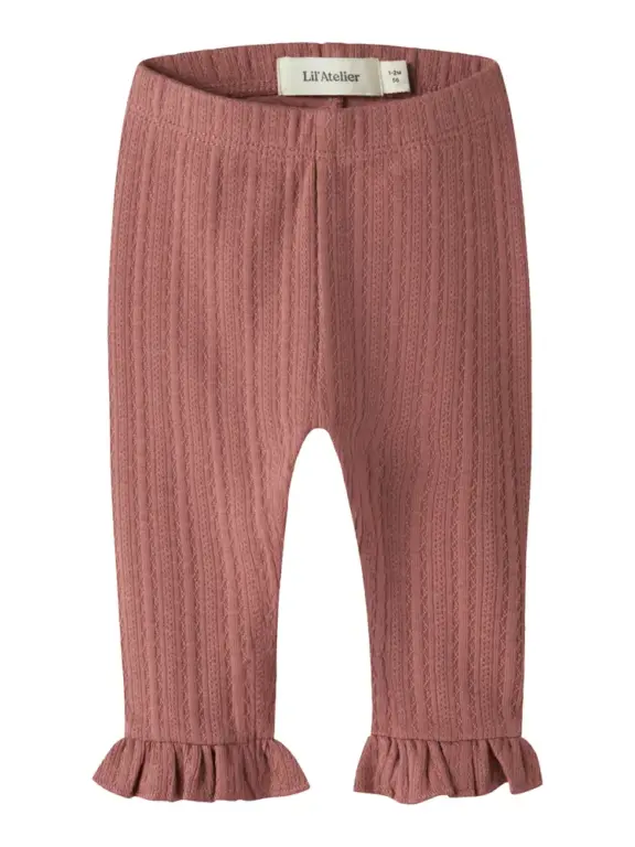 Lil' Atelier Onela Slim Leggings - Withered Rose - 74