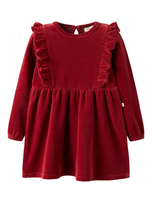 Lil' Atelier Saga Sag Kjole - Red Dahlia - 104