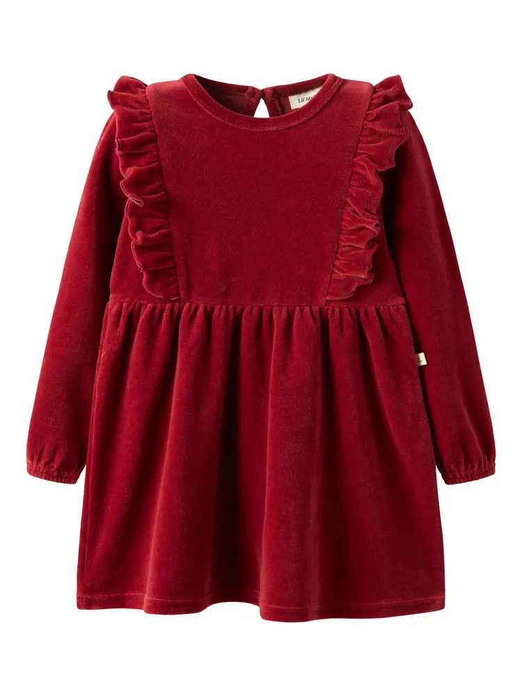 Lil' Atelier Saga Sag Kjole - Red Dahlia - 104