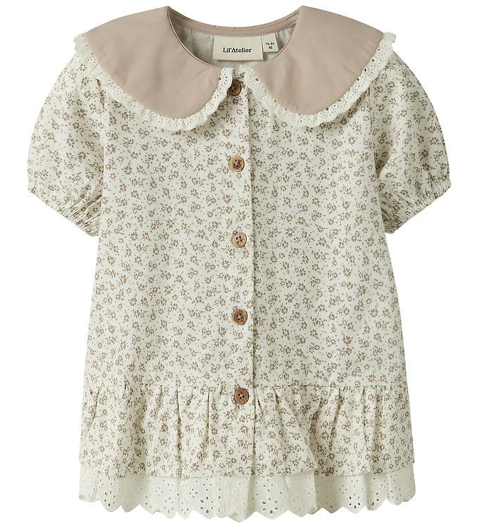 Lil Atelier Skjorte - Loose - NmfFjola - Coconut Milk