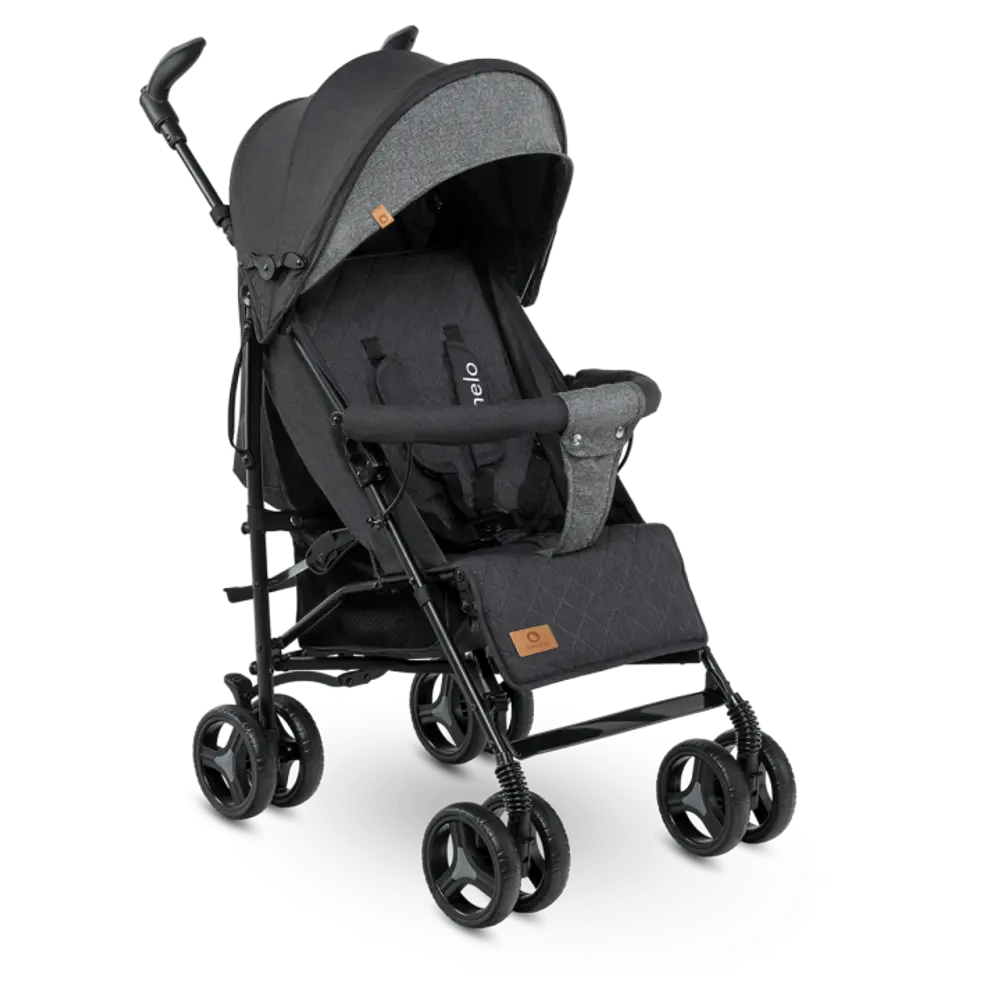 Lionelo Irma Klapvogn - Black/Dark Grey