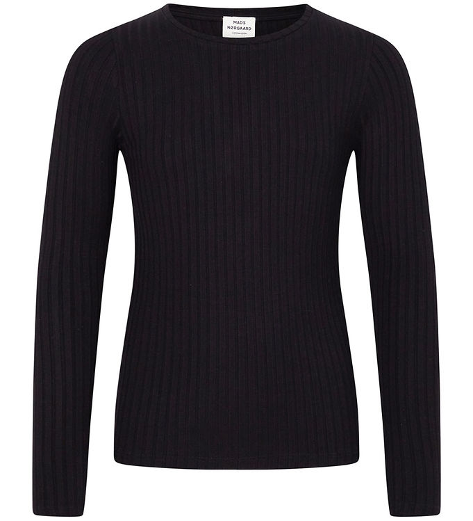 Mads Nørgaard Bluse - Rib - Talika Top - Black