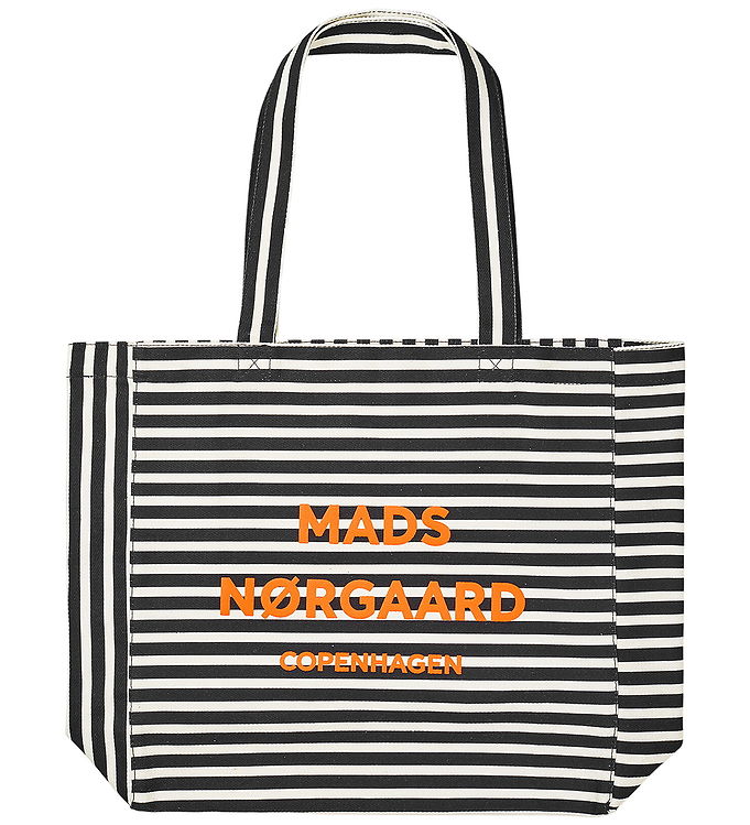 Mads Nørgaard Shopper - Boutiqno Athene - AOP - Sort/Hvid