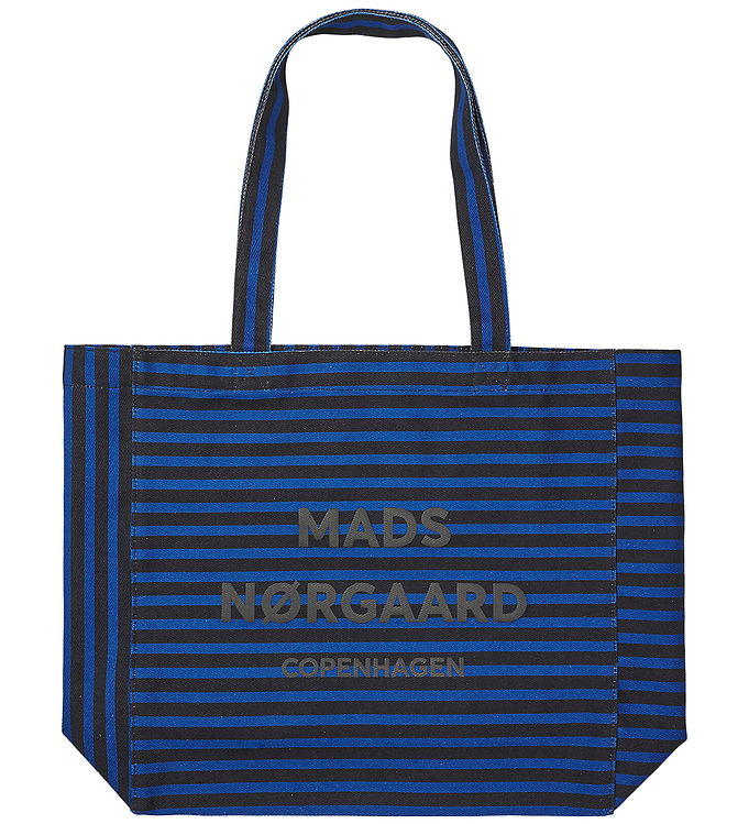 Mads Nørgaard Shopper - Boutiqno Athene - AOP - True Blue/Sort Mads Nørgaard Shopper - Boutiqno Athene - AOP - True Blue/Sort