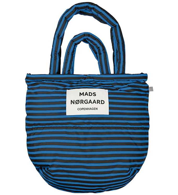 Mads Nørgaard Shopper - Light Ripstop Pillow - True Blue/Sort