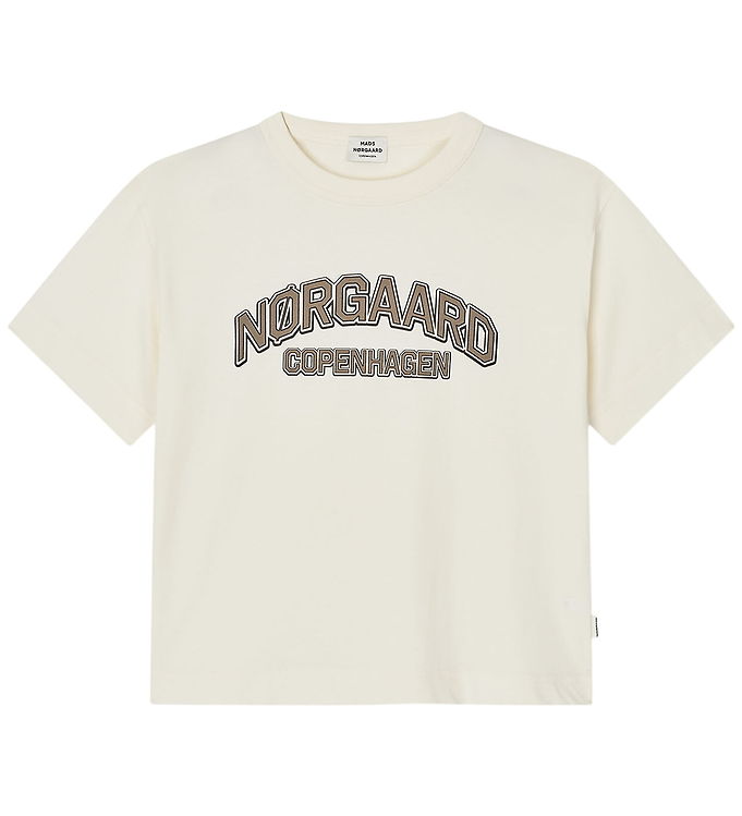 Mads nørgaard T-shirt - Tristi - Vanilla Ice/Walnut