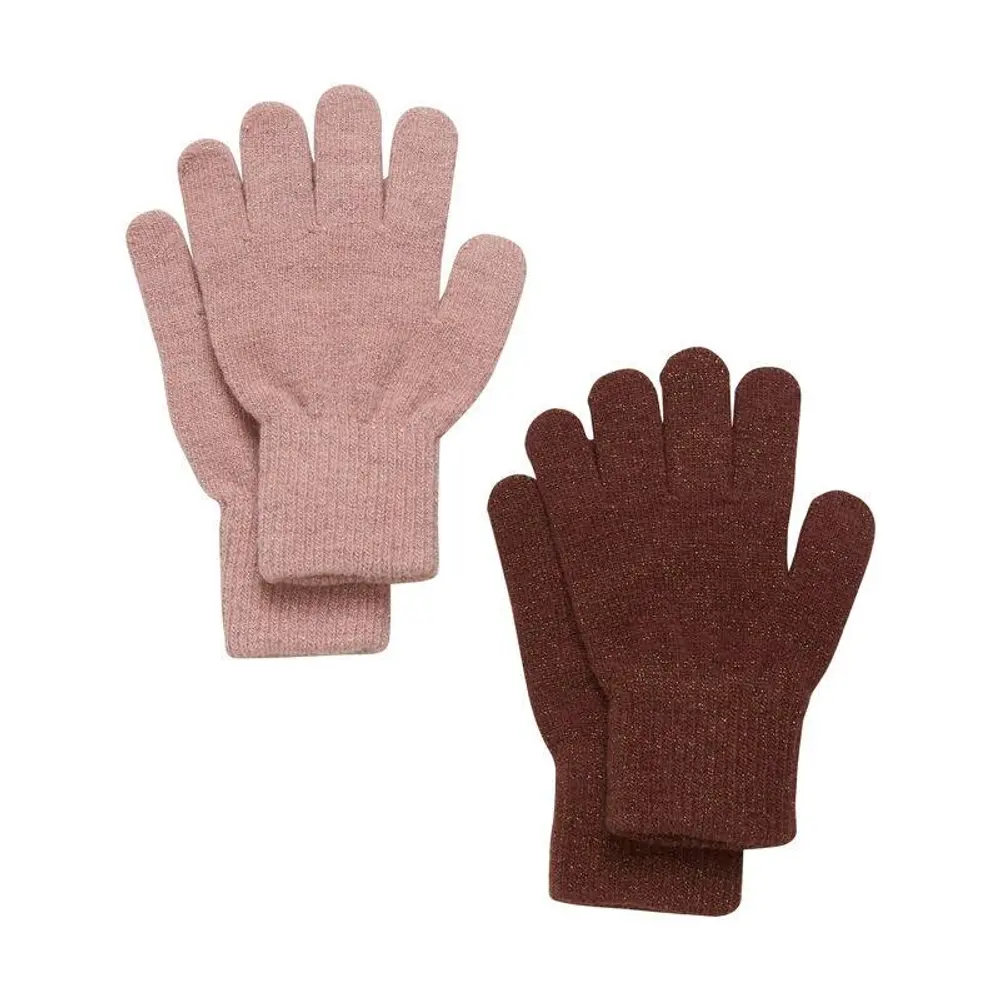 Magic glitter handsker 2-pak - 645 - 3-6 år