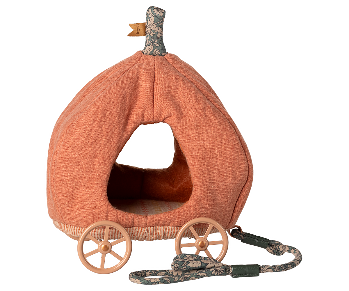 Maileg Pumpkin Carriage Mouse - Græskarkaret Maileg Pumpkin Carriage Mouse - Græskarkaret