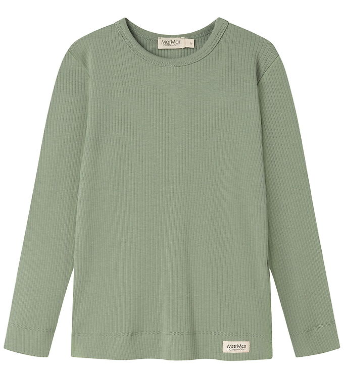 MarMar Bluse - Bomuld/Modal - Plain - Frosted Green