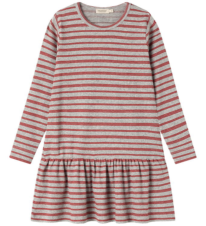 MarMar Kjole - Rib - Bomuld/Modal - Diro - Cherry Stripe MarMar Kjole - Rib - Bomuld/Modal - Diro - Cherry Stripe