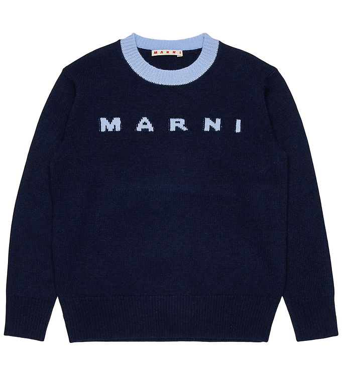 Marni Bluse - Strik - Dark Sea Blue Marni Bluse - Strik - Dark Sea Blue