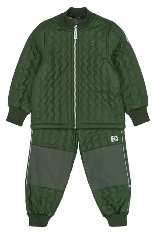 Mikk-Line Duvet Fleece Sæt - Kombu Green - 74