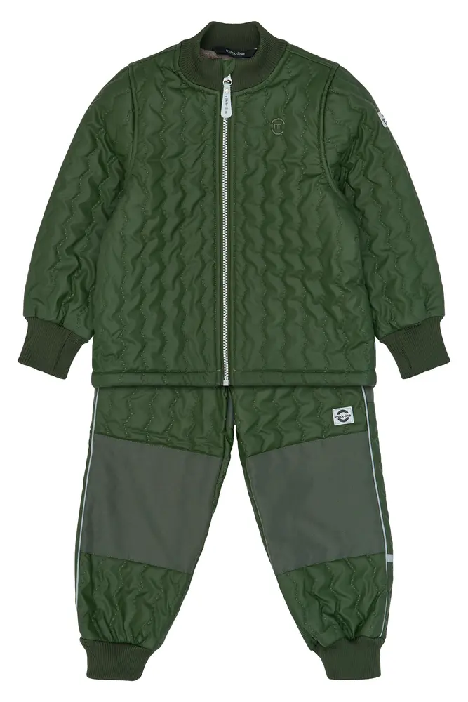 Mikk-Line Duvet Fleece Sæt - Kombu Green - 74