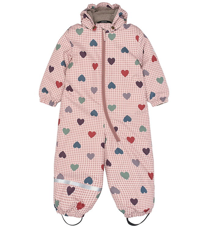 Mikk-Line Flyverdragt - Recycled - Heart AOP
