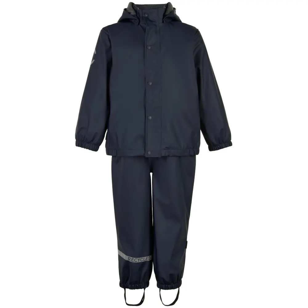 Mikk-Line Regntøj Med Fleece - Blue Nights - 104 Mikk-Line Regntøj Med Fleece - Blue Nights - 104