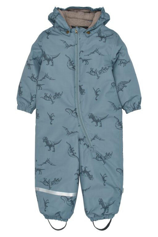 Mikk-Line Snow Suit - Dino Stroke AOP - 74 cm
