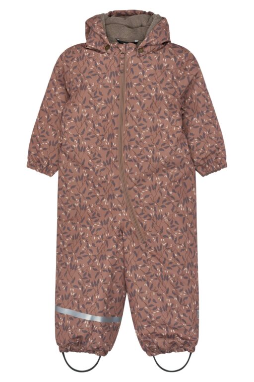 Mikk-Line Snow Suit - Leaf AOP - 74 cm