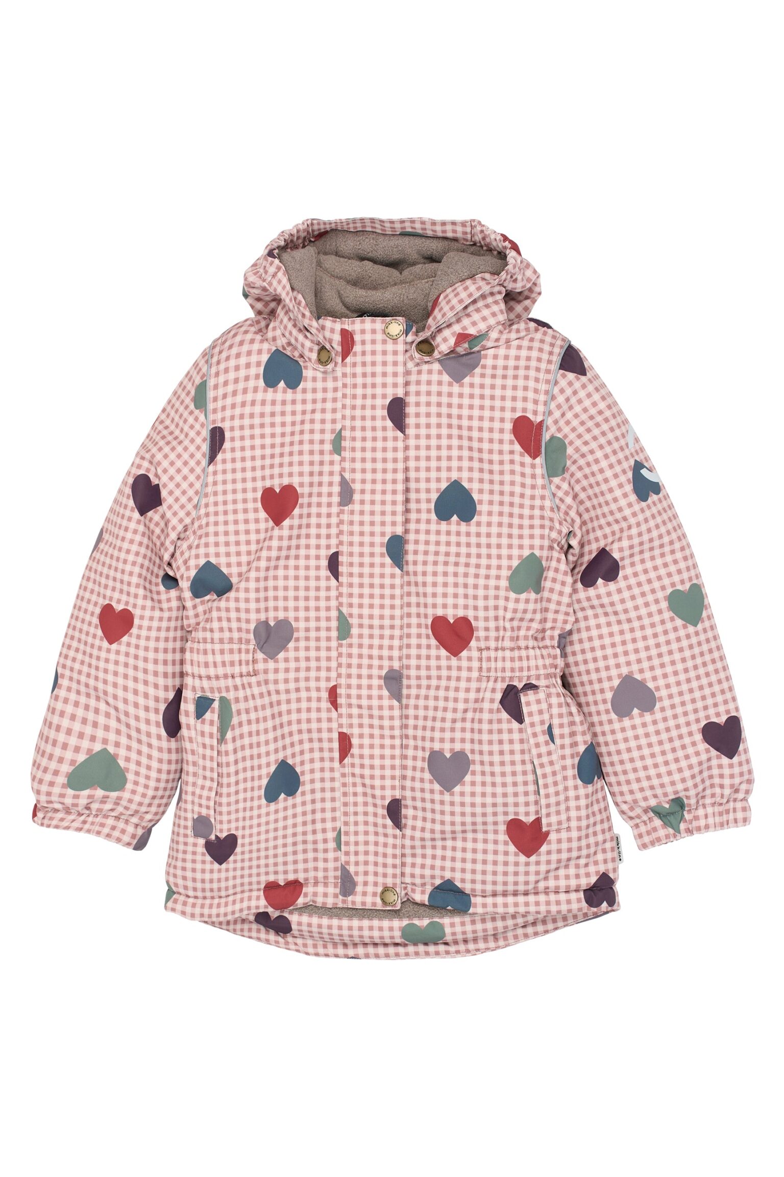 Mikk-Line Winter Jacket - Heart AOP - 80 cm