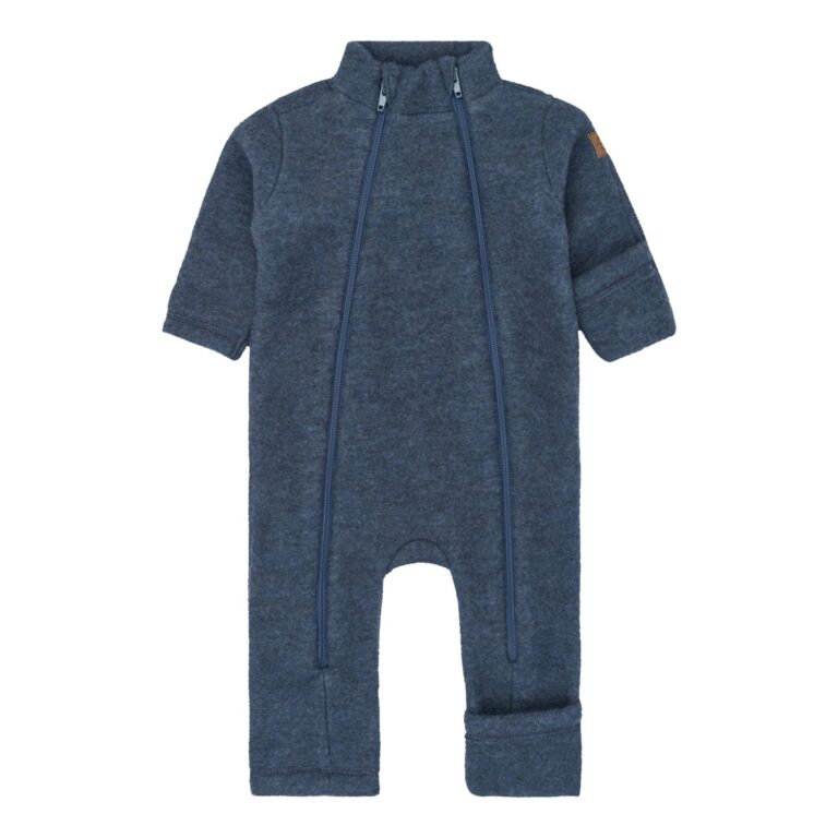 Mikk-line Ulddragt - Blue Melange - 56