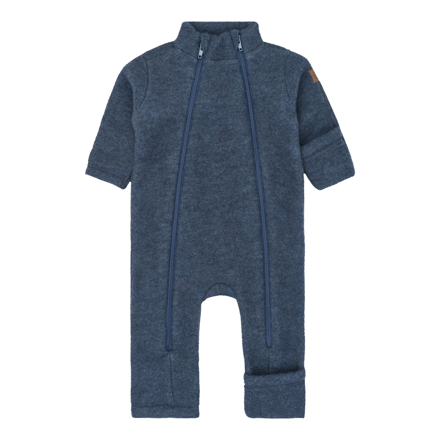 Mikk-line Ulddragt - Blue Melange - 56