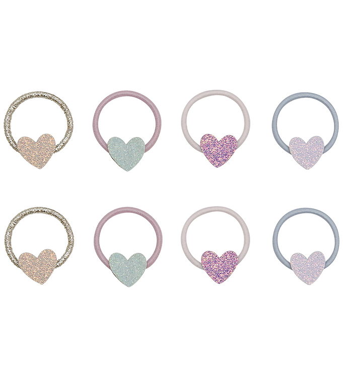 Mimi & Lula Hårelastikker - 8-Pak - Mini Teeny Heart Mimi & Lula Hårelastikker - 8-Pak - Mini Teeny Heart