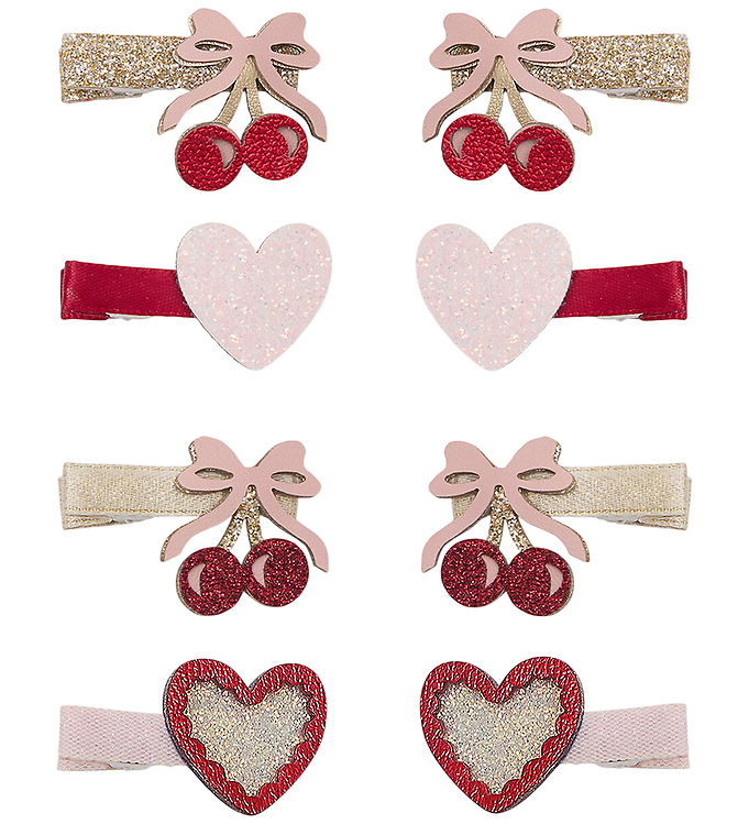 Mimi & Lula Hårklips - 8-Pak - Fancy Cherries Mimi & Lula Hårklips - 8-Pak - Fancy Cherries