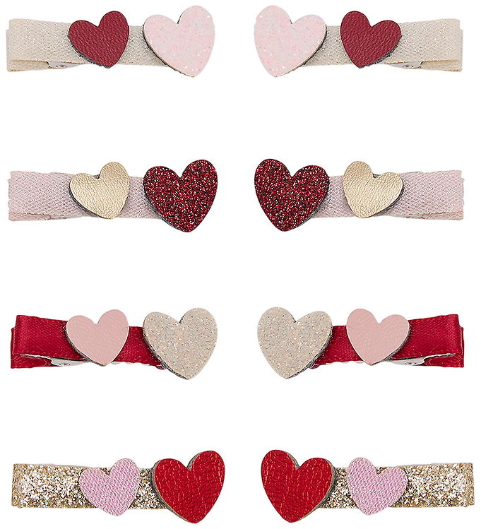 Mimi & Lula Hårklips - 8-Pak - Teeny Weeny Heart Mimi & Lula Hårklips - 8-Pak - Teeny Weeny Heart