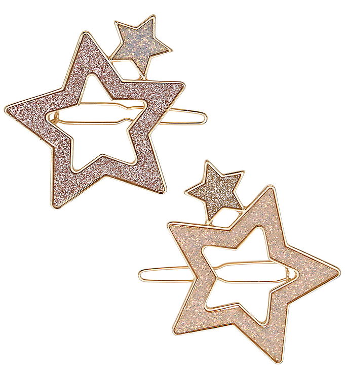 Mimi & Lula Hårspænder - 2-Pak - Large Super Sparkle Star Mimi & Lula Hårspænder - 2-Pak - Large Super Sparkle Star