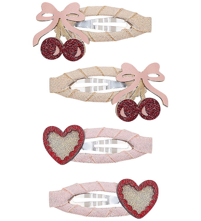 Mimi & Lula Hårspænder - 4-Pak - Fancy Cherries Mimi & Lula Hårspænder - 4-Pak - Fancy Cherries